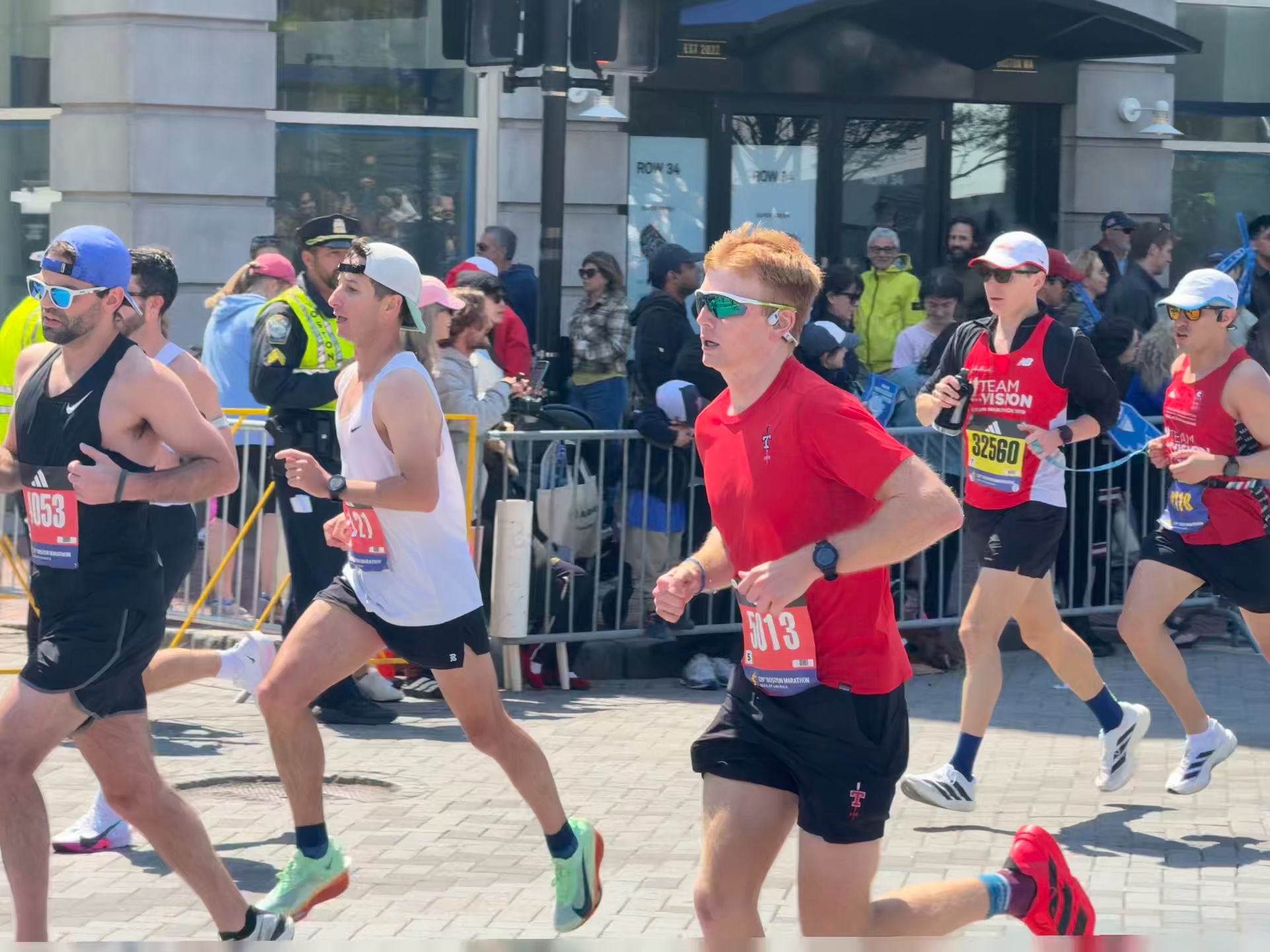 Richard Sollee in the last mile of the Boston Marathon 2025